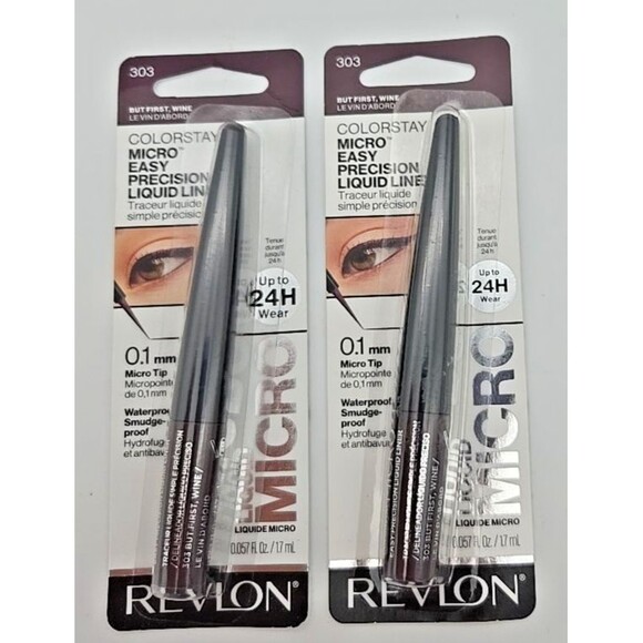 Revlon Colorstay Micro Easy Precision Liquid Eye Liner 303 But First Wine New - Picture 1 of 7